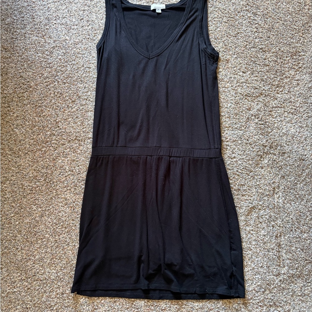 Allison Joy Black Sleeveless Mini Dress w built in shorts